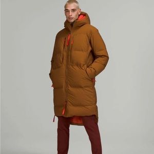 Lululemon Mens Glacial Front Parka Size XL COPPER BROWN WINTER COAT LM4ACRS